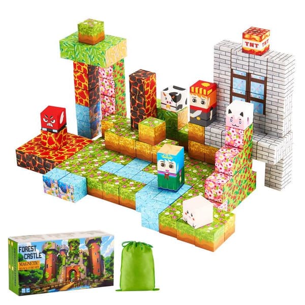 Magneterede Byggeklodser - DUOKU - XL20-001 - 150 PCS - Uddannelseslegetøj - Til Børn 3 År+