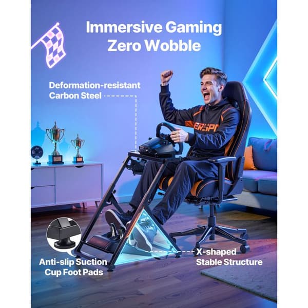 Support til Rat - DUOKU - QY-ZJ07 - Foldbar - Justerbar - Kompatibel med Logitech G923/G920/G29