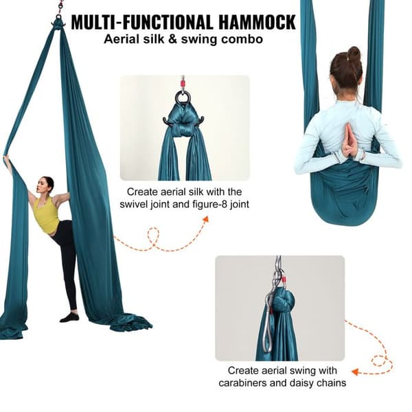 Hängande Gunga - DUOKU - YJ-0077-S1008 - 8,7 meter - Nylon 100 g/m² - Grön grön