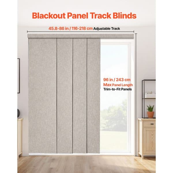 Panelbutik - DUOKU - PB-32-B1 - 4 Paneler - Total Afskærmning - Indendørs brun