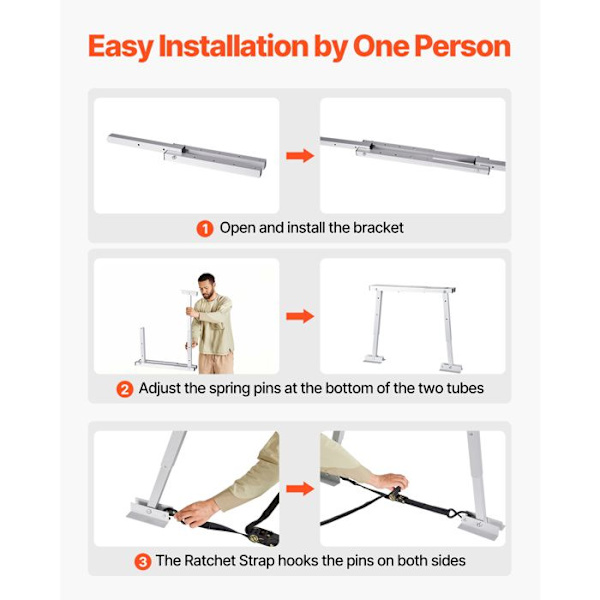 Universell stabilisator för husvagn-Duoku-Fällbart och justerbart stödben-för husbil och släp-2-pack