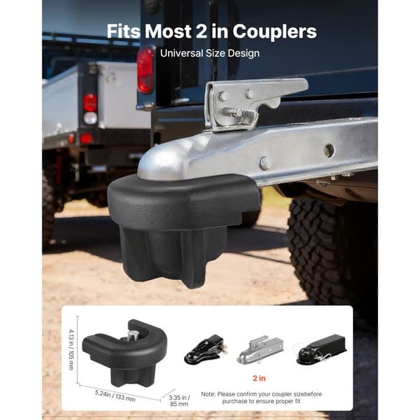Koblingslås til Trailer-Duoku-Kompatibel med 50,8 mm Koblinger-Robust Lås-Designet til at Modstå Indbrud