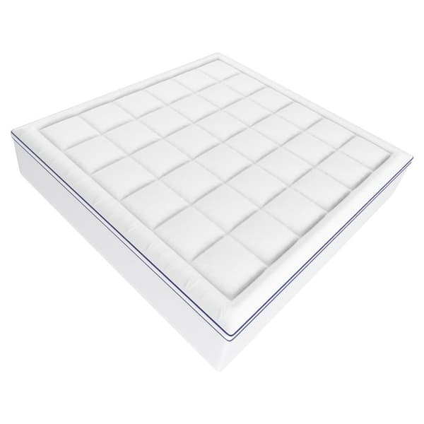 Madrasbetræk - DUOKU - Kingsize - 101,6 mm - Memoryskum - Fiberpolstring