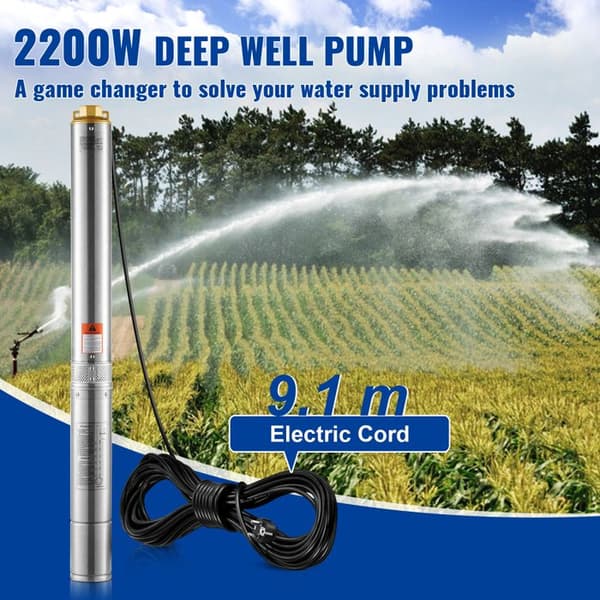Nedsänkt Pump - DUOKU - 4SDM6/20 - Rostfritt Stål - 2200 W - Flöde 9,8 m³/h