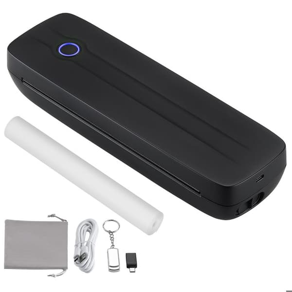 Bärbar Termisk Skrivare - DUOKU - 203 DPI - Bluetooth - Batteri 2600 mAh - A4/A5