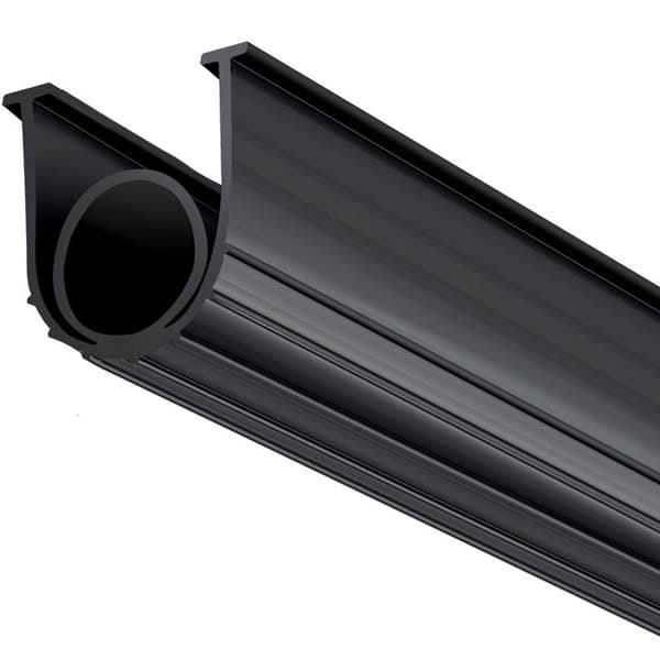 Dørpakninger - DUOKU - JN-20FT - Sort gummi - 6 m - U-form tætning Svart