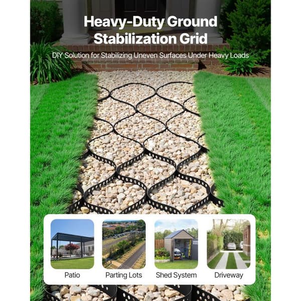 Grus Stabiliser-Duoku-5,2x2,7 m-Geocell Stabiliser-Ground dybde 75 mm-Stabil grundhold-for Stier