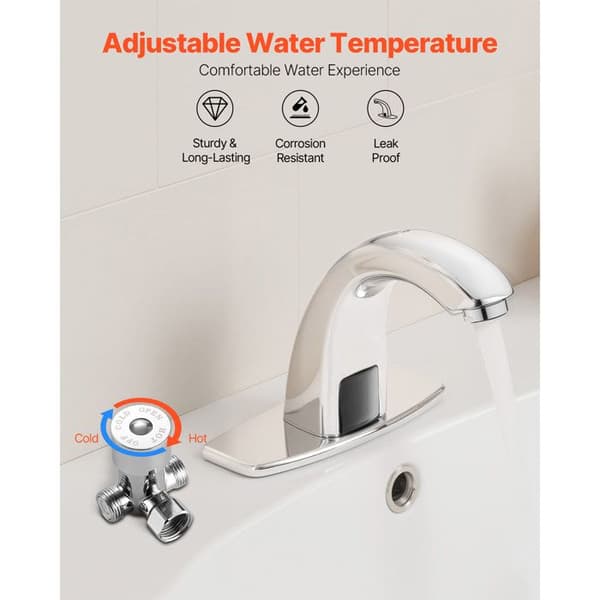Automatisk Vaskesystem - DUOKU - G231 - Infrarød Sensor - Justerbar Temperatur - Krom Pengar