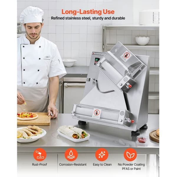 Elastisk Pizzabildare - DUOKU - APD30 - 370 W - Automatisk Kavel - 7,6 till 35,5 cm