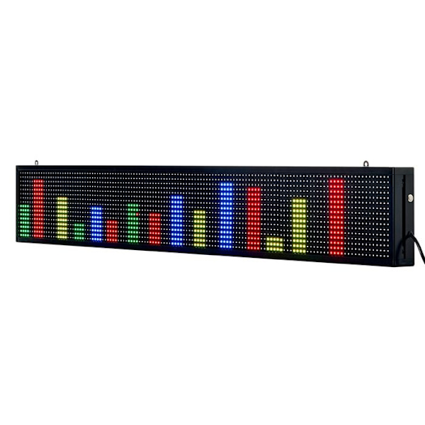 LED-skylt Programmerbar-Duoku-131x19 cm-Multifärgad Digital Skylt P10-Anpassningsbar Text och GIF