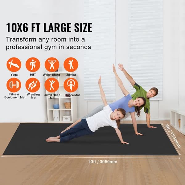 Yoga Mat - DUOKU - Hög Densitet - Halvsäker - 10x6ft - För Män och Kvinnor