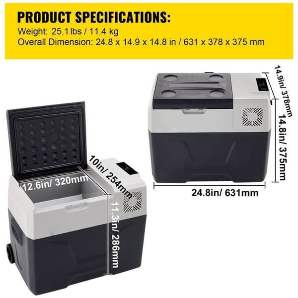 Bilkylskåp - DUOKU - CX30 - 30 L - -20 till 20 °C - 12/24 V (60 W)