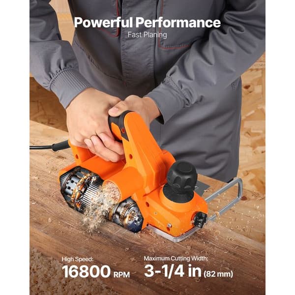 Sladdad elhyvel - DUOKU - 2822D - 82 mm - 650 W - Justerbart djup 2 mm