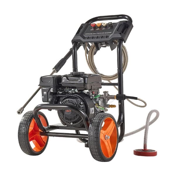 Bensintryckstvätt-Duoku-200 bar-Max. flöde 7 L/min-Aluminiumpump-4 utbytbara munstycken