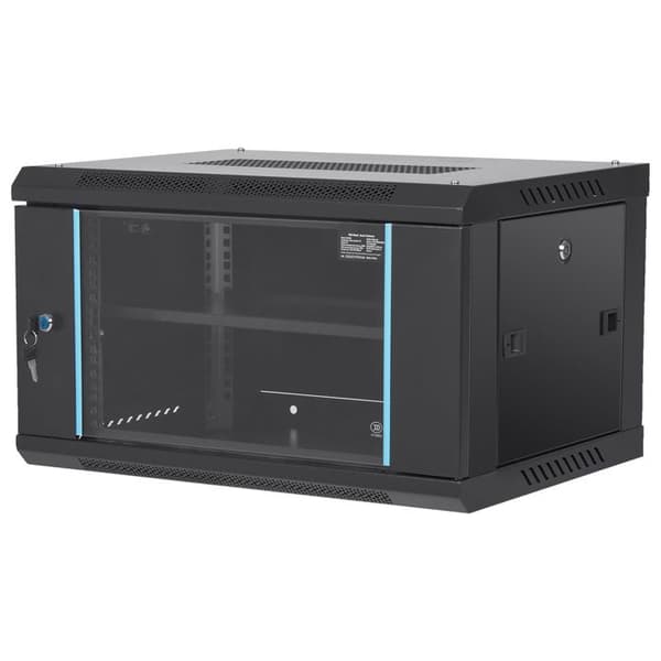 Væghængt serverrack - DUOKU - W26406 - 6U - Dybde 15,5 tommer - Kapacitet 200 lb