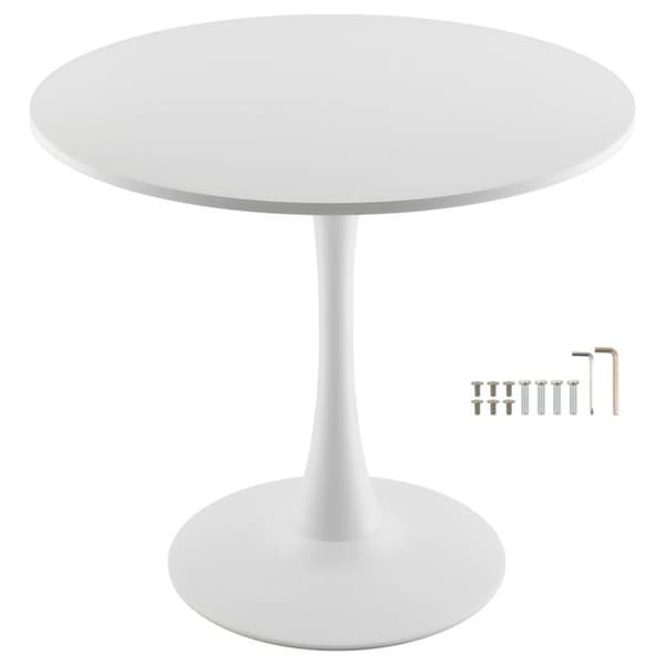 Rund Matbord - DUOKU - 80 x 80 cm - MDF Trä - 4 Platser - Modern Design