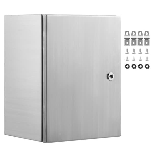 Stålbox Duoku-16 x 12 x 6 - Utomhus Väggmonterad Elektrisk Utrustningslåda