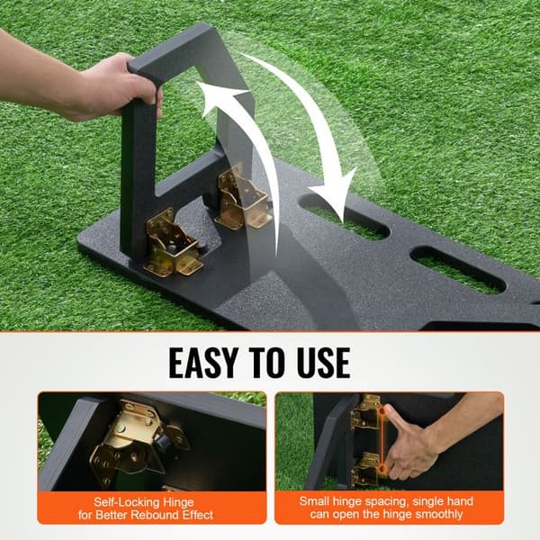 Rebound Board - DUOKU - 32"X12" - Bærbar - 2 Justerbare Vinkler - HDPE Foldbar