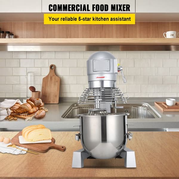 Robot Pâtissier - DUOKU - 600 W - 15 Qt - 3 Hastigheder - Rustfrit Stål