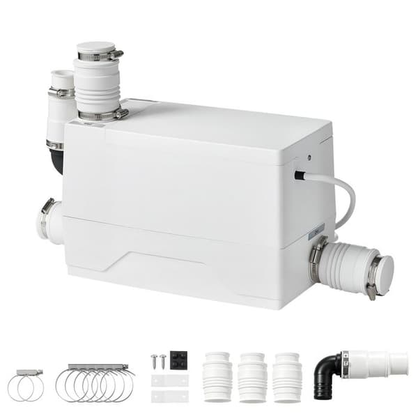Pump för Dusch 350 W-Duoku-Flöde 120 L/min, Lyft Höjd 8 m, Lämplig för Gråvatten, för Badrum