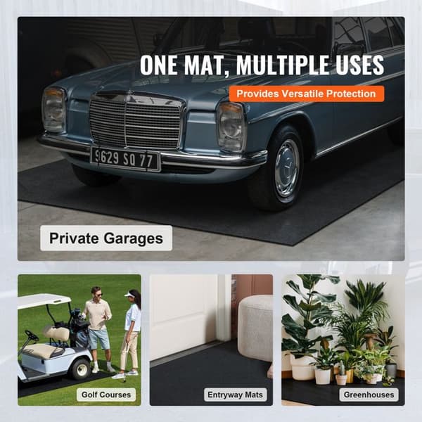 Garagematta - DUOKU - GM-05 - Vattentät - Halkfri - 2,28 x 6,1 m