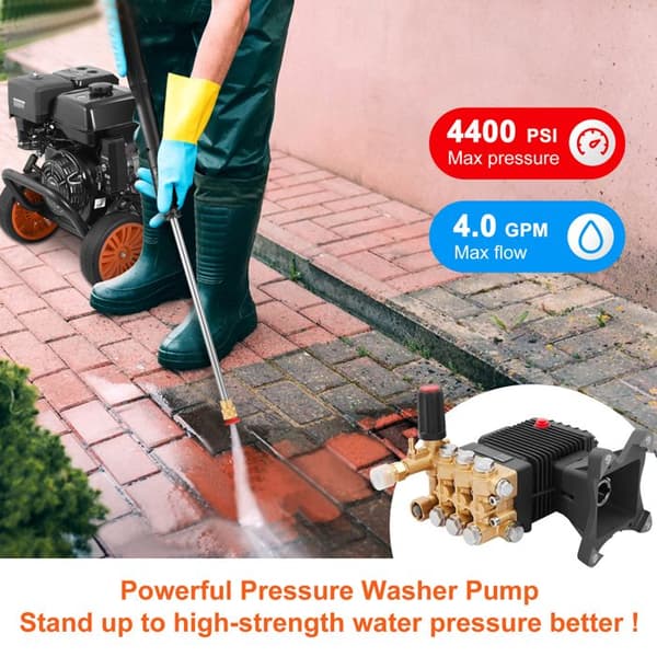 Högtryckstvättpump - DUOKU - GYB-4 - Triplexkolv - 303 bar - 15 L/min