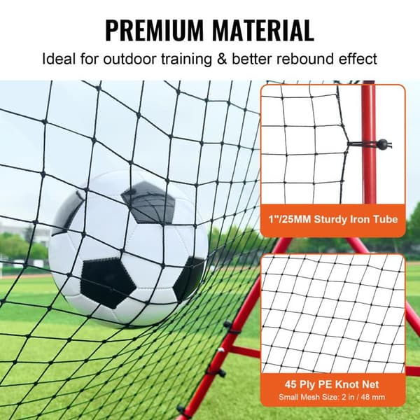 Rebound Net - DUOKU - XH-04 - 39"x39" - Bærbar - Justerbar - Rød