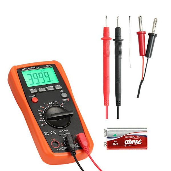 Multimeter TRMS-Duoku-4000 Points-Multifunktionsmåler til AC/DC Spænding, Strøm, Modstand
