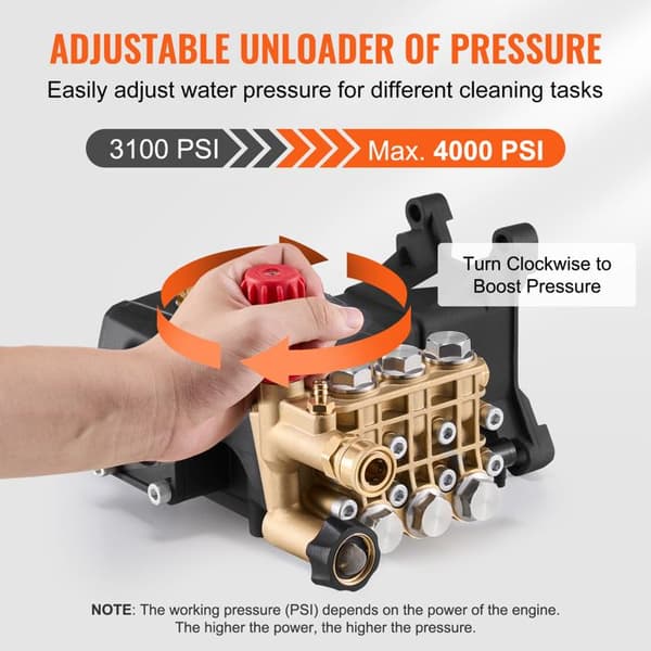 Högtryckstvätt Pump - DUOKU - QXB-8 - 4000 PSI - Triplex Kolvhorisontell - 4,0 GPM