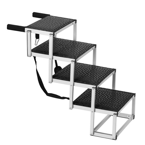 Hundetrappa - DUOKU - Fällbar Ramp med 4 Steg - Antislip - Stöder 68 kg - Kompakt