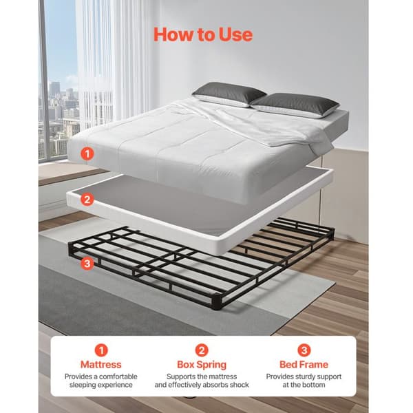 Sommier Tapissier - DUOKU - Queen Size Sängram - Tvättbart Tyg - Robust Metallstruktur - 2 Platser