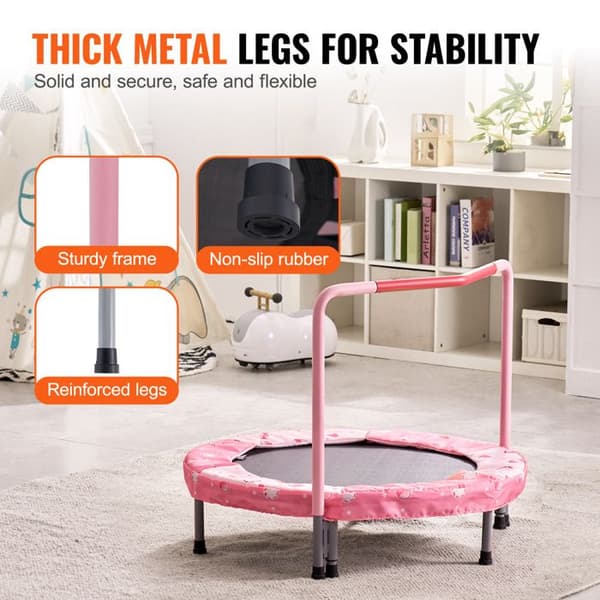 Trampoliini - DUOKU - Mini taitettava 36" - Kahvalla - Lapsille - Sisä-/Ulkokäyttöön