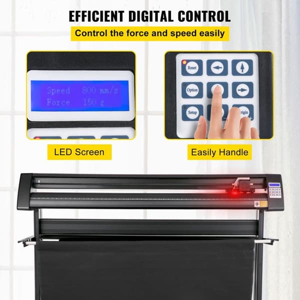 Vinylskärare - DUOKU - KH-1350A - 1350mm - LED-skärm - Halvautomatisk