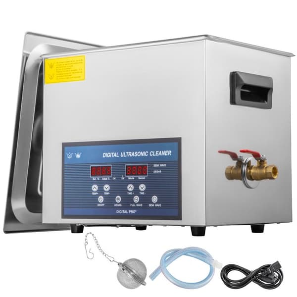 Ultralydsrenser - DUOKU - Duoku 10 L - Dobbelt frekvens 28/40 kHz - Opvarmning 0-80°C - Rustfrit stål