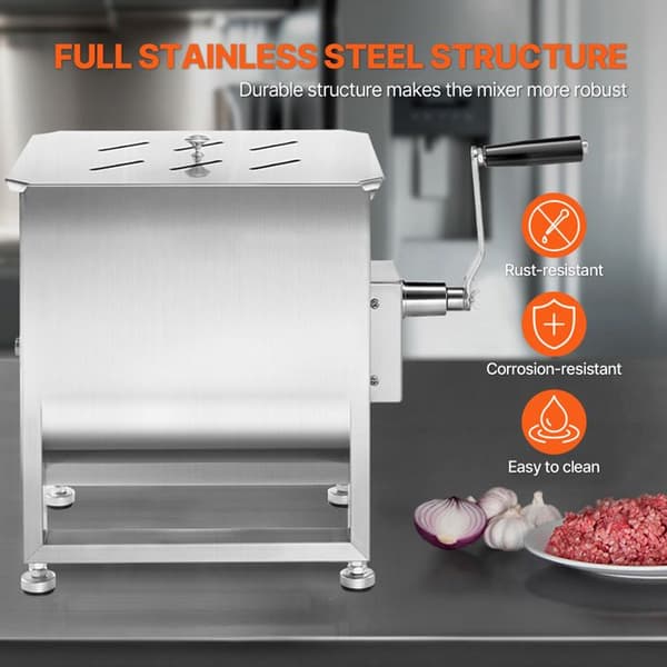 Manuel Mixer - DUOKU - BX-30 - Fast Beholder 60 L - Rustfrit Stål - Kødforberedelse