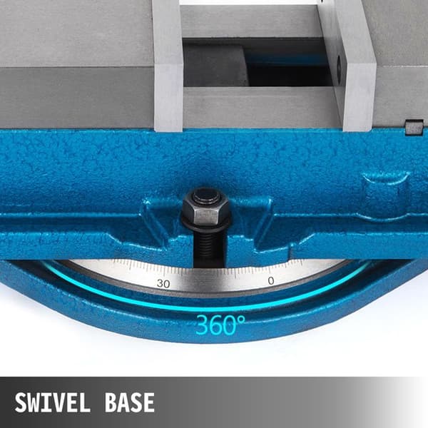 Robust Fräsbett-Duoku-80 mm Arbetsbänksklämmare-Hög Precision 3 Tums Tångbredd-360 Grader