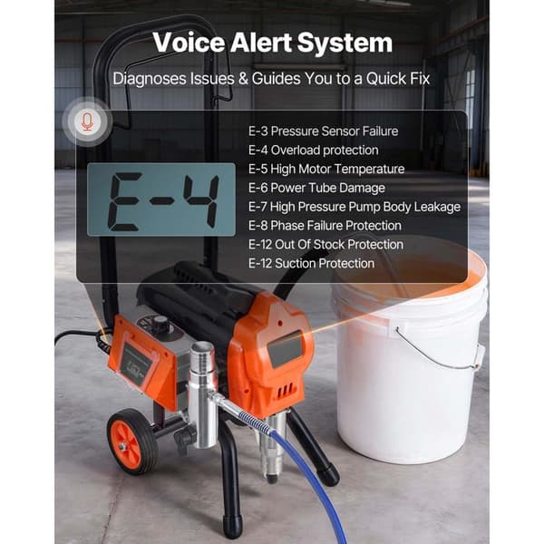 MålarSpruta - DUOKU - TA-5900 - 1500 W - 3300 PSI - Luftfritt system
