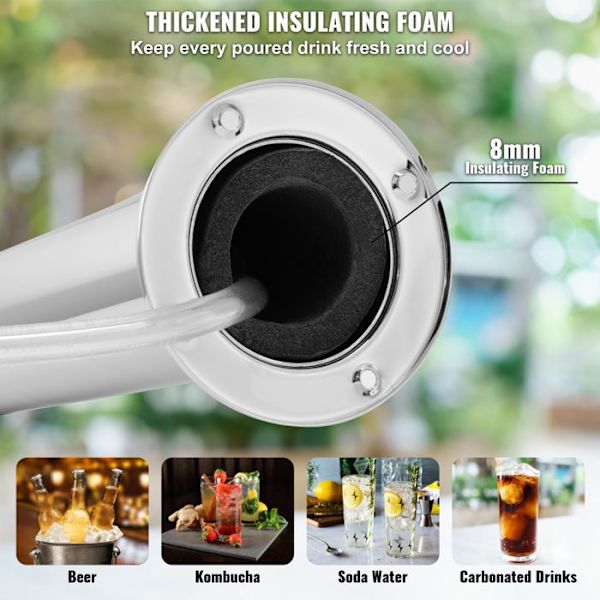 Øl-tap - DUOKU - Kegerator - Enkelte hanen - Kopleur system A - Regulator W21.8