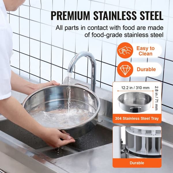 Dough Divider - DUOKU - XZ-40 - 40 stycken - 30–140 g - Rostfritt stål 304