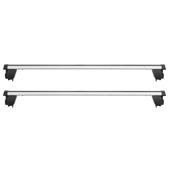 Aluminium Tagstænger-Duoku-Bæreevne 90 kg, Længde 120 cm, Passer til Høje og Integrerede Tagrails