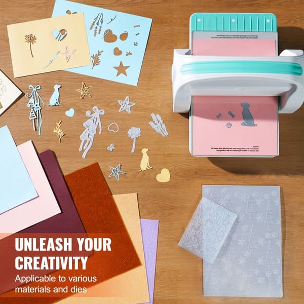 Maskine til manuel udskæring og præging - Duoku - 9 tommer - bærbart scrapbooking kit - til kunst og håndværk