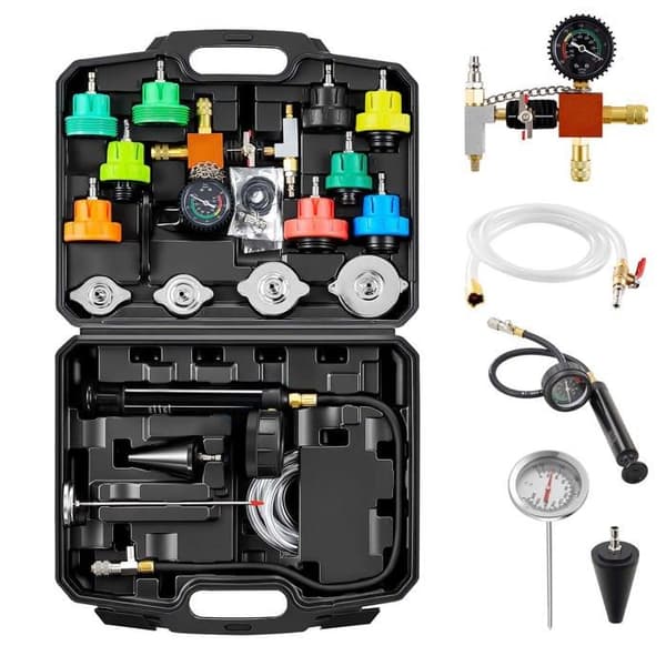 Trycktestare Kit-Duoku-för Bilkylsystem 28 Delar, Tryckpump och Fyllare