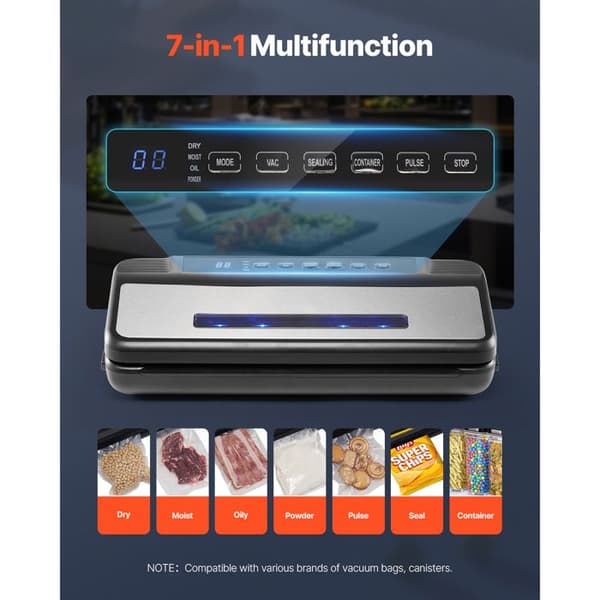 Scelleuse Sous Vide - DUOKU - ZK-8861 - 120 W - 80 kPa - Multifunktionel 7 i 1