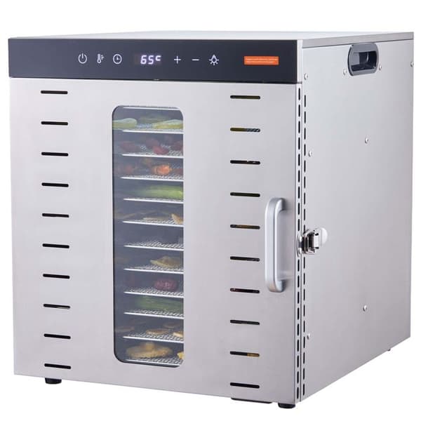 Mad dehydrator - DUOKU - SS-10X - Rustfrit stål - 1000 W - 10 hylder