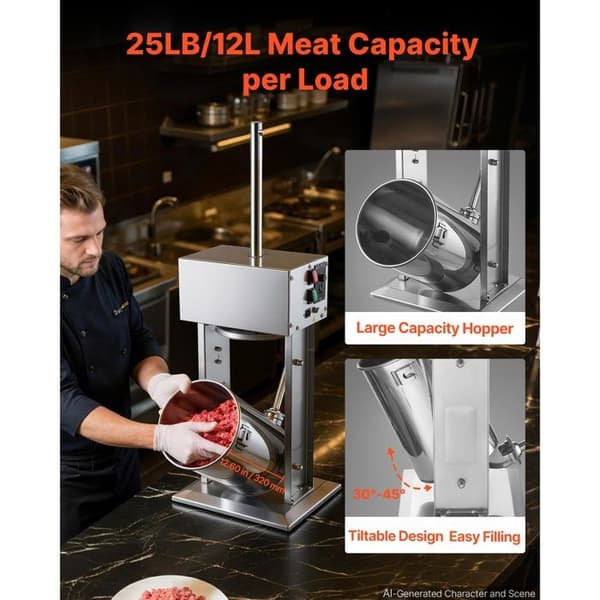 El-salami press - DUOKU - SYS-12L/E - 12 L - Rostfritt stål - Hastighetskontroll