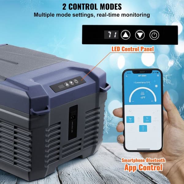 Bilhålskyla - DUOKU - 9 L - Bärbar 12 V - Justerbar temperatur - 45 W