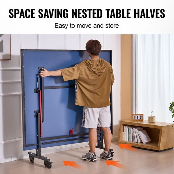 Ping-pong bord - DUOKU - VT002-18 - Indendørs MDF - Foldbart - Hurtigspændingsnet
