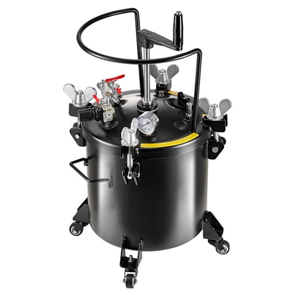 Tryckmålningsbehållare - DUOKU - 20 L - Justerbart tryck 70 psi - Stål med hjul
