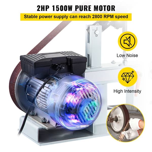 Bälgmoppslip - DUOKU - 2HK - 220V - Konstant Hastighet - 3 Slipstenar
