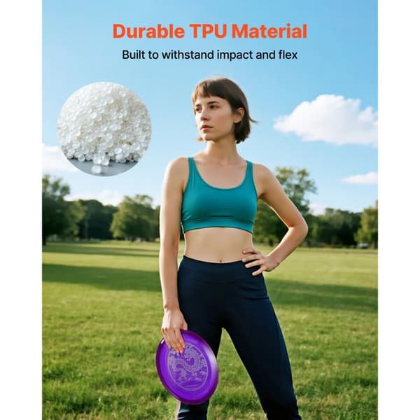 Disc Golf Sæt - DUOKU - 8 Plader i TPU - Let og Holdbar - Ideel til Begyndere og Eksperter